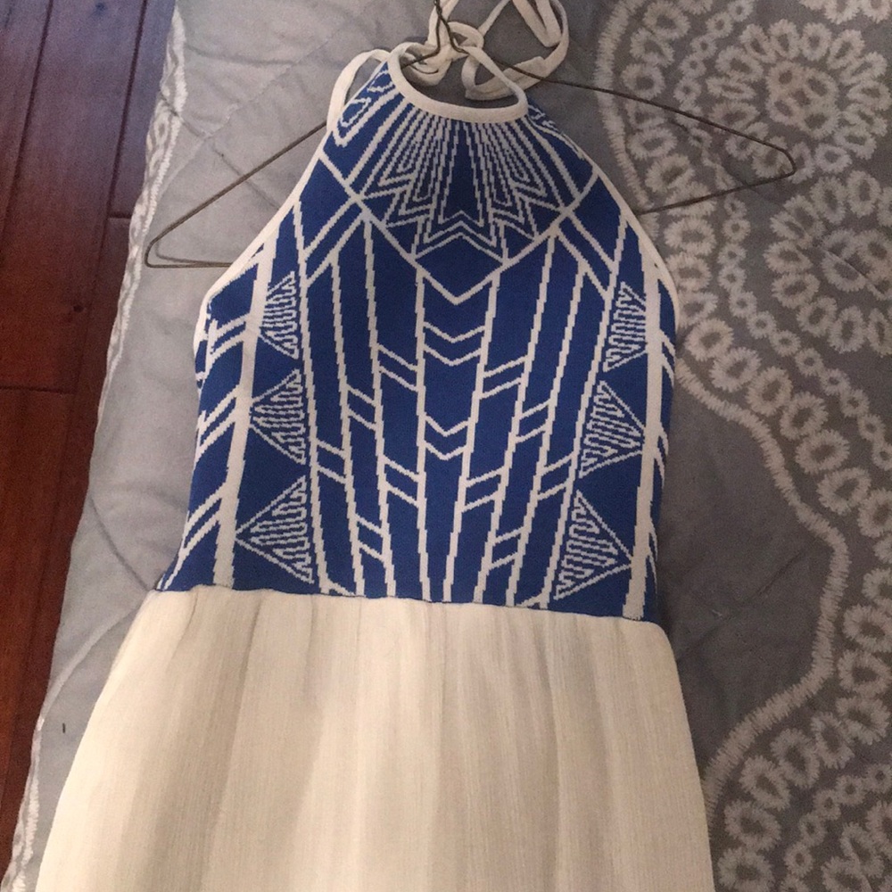 White and blue sundress!